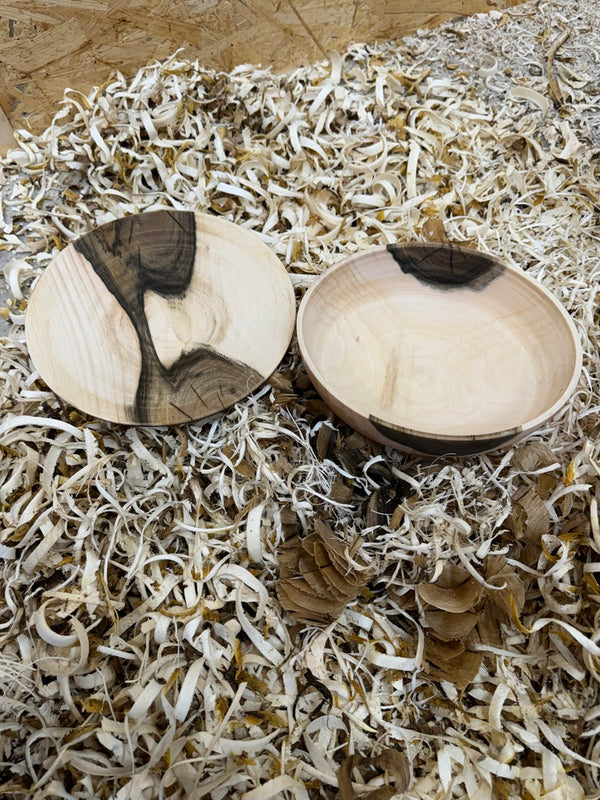 Schale • Wilder Nussbaum, ø 20 cm, Höhe 2,5 cm