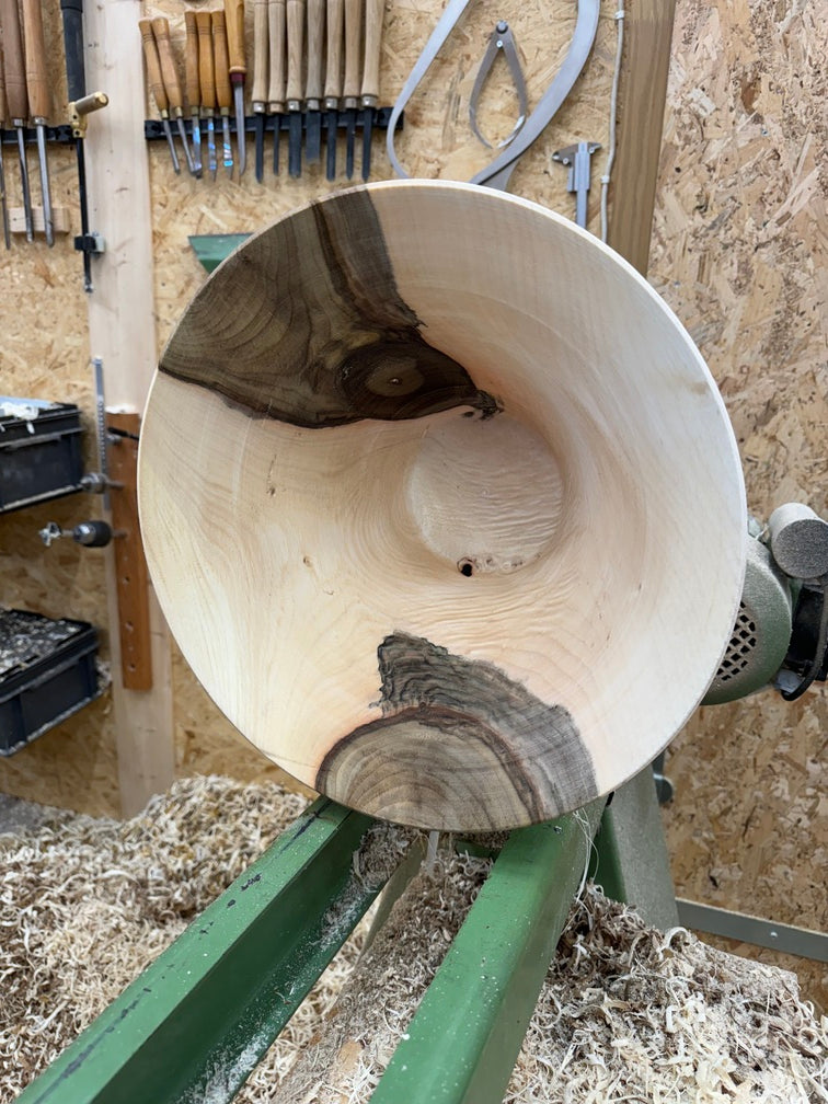 Schale • Walnuss, ø 37,5 cm, Höhe 17,5 cm