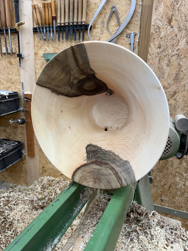 Schale • Walnuss, ø 37,5 cm, Höhe 17,5 cm