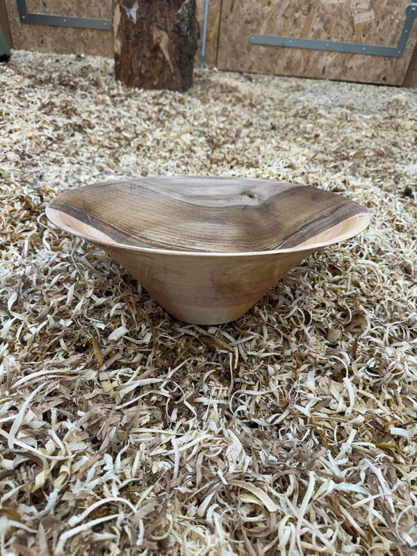 Schale • Walnuss, ø 38 cm, Höhe 14,5 cm