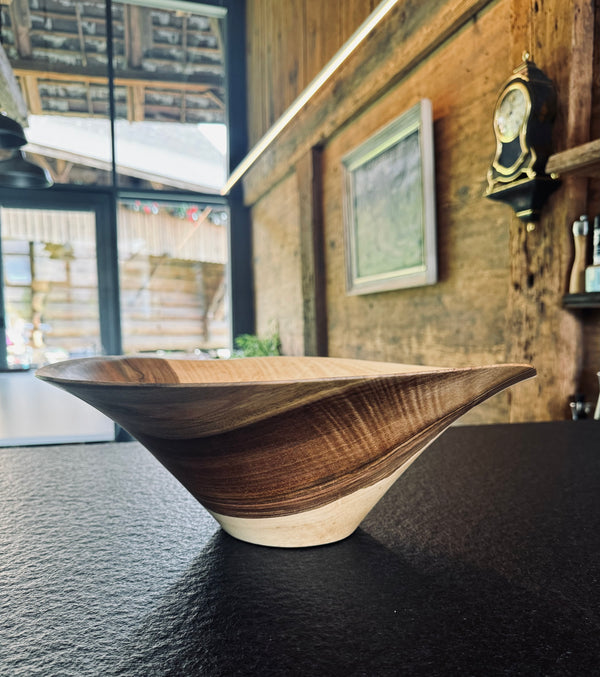 Schale • Walnuss, ø 38 cm, Höhe 14,5 cm