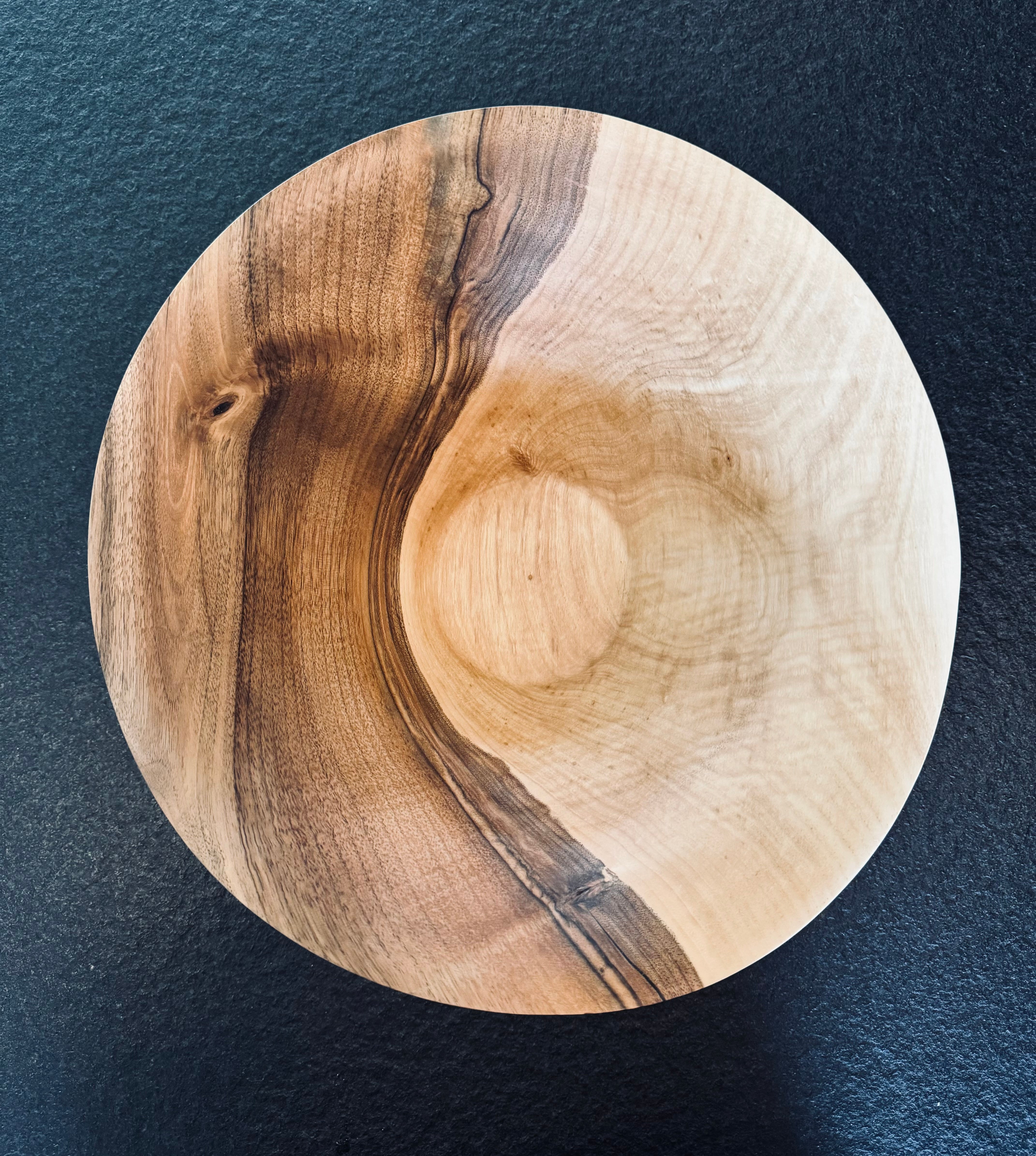 Schale • Walnuss, ø 38 cm, Höhe 14,5 cm