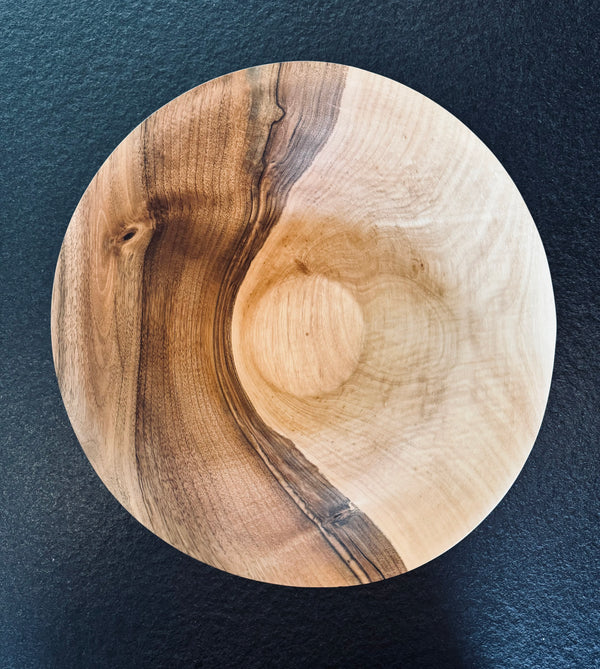 Schale • Walnuss, ø 38 cm, Höhe 14,5 cm
