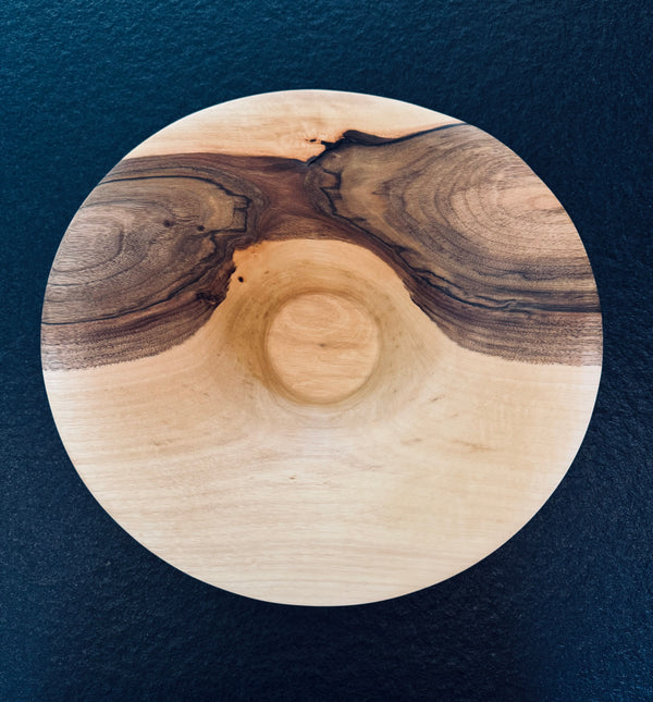 Schale • Walnuss, ø 34 cm, Höhe 9 cm