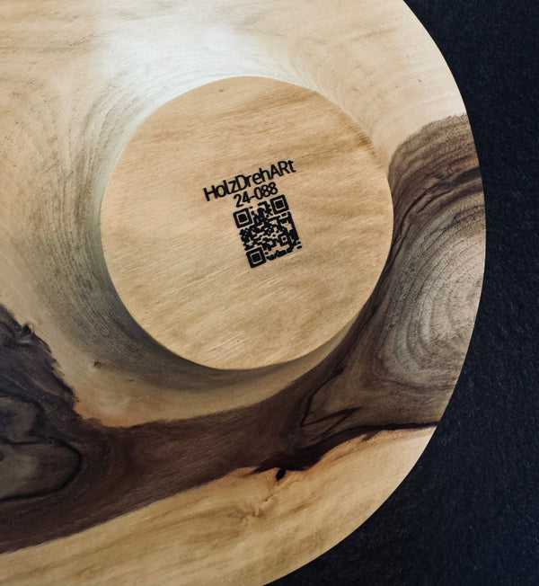 Schale • Walnuss, ø 34 cm, Höhe 9 cm