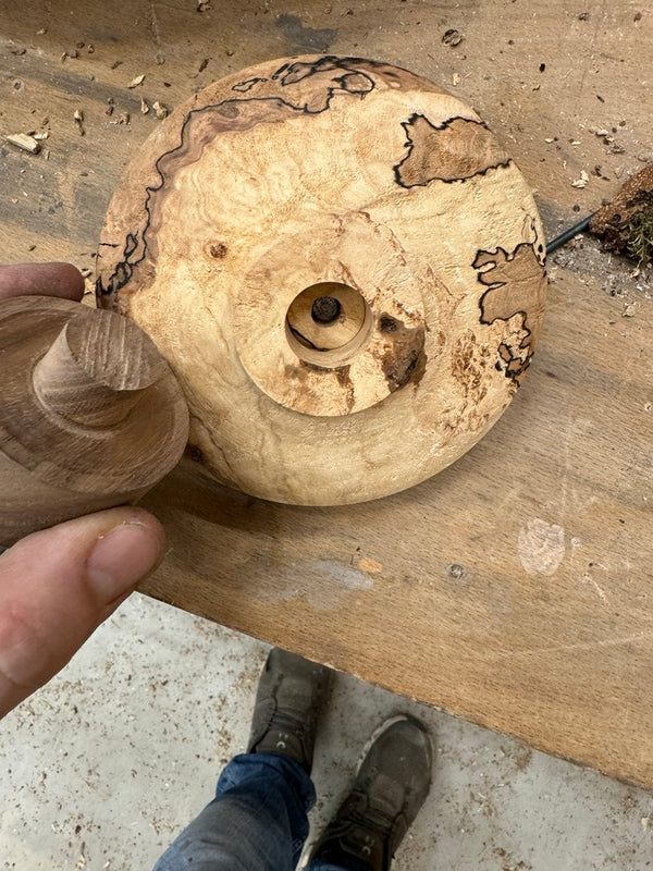 Schale • “gestockte” Linde, ø 11,5 cm, H 4,5 cm