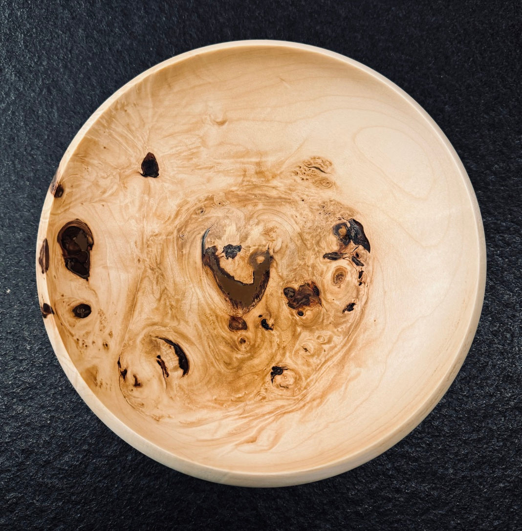 Schale • Ahorn Wurzelstock, ø 20 cm, H 5,5 cm