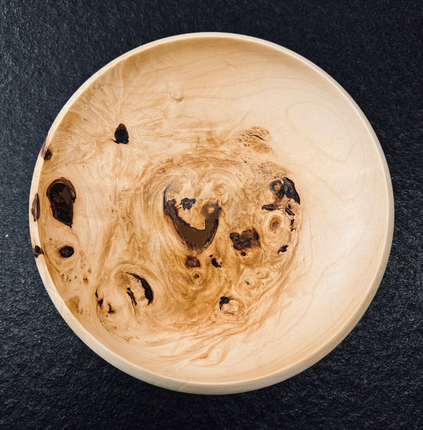 Schale • Ahorn Wurzelstock, ø 20 cm, H 5,5 cm