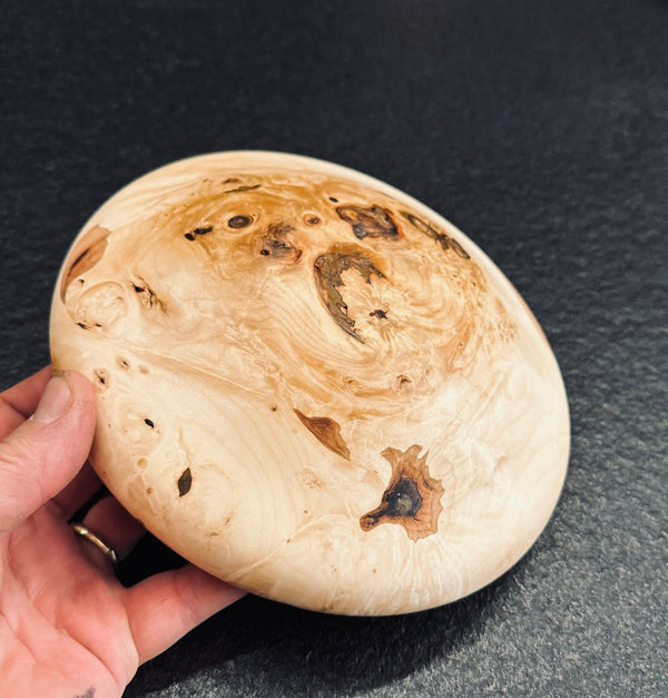 Schale • Ahorn Wurzelstock, ø 20 cm, H 5,5 cm