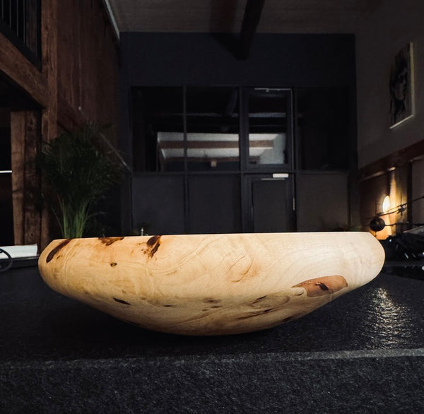 Schale • Ahorn Wurzelstock, ø 20 cm, H 5,5 cm