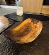 Schale • gestockte Walnuss, ø 32 cm, H 8 cm