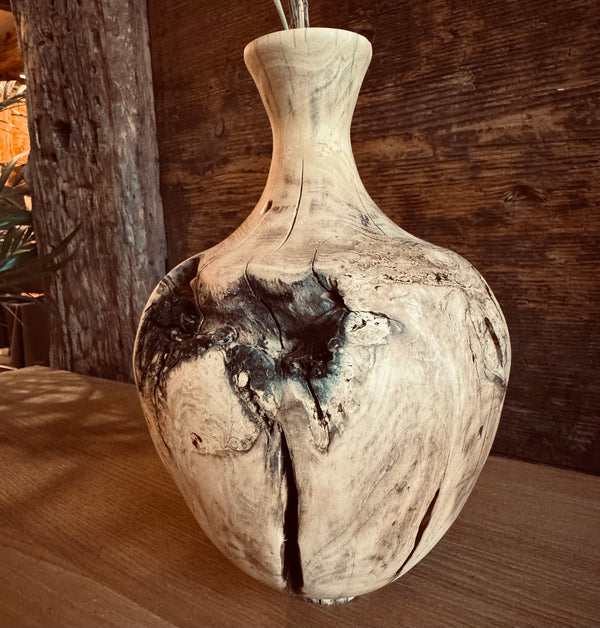 Vase • Orangenholz, ø 18 cm, H 16,5 cm