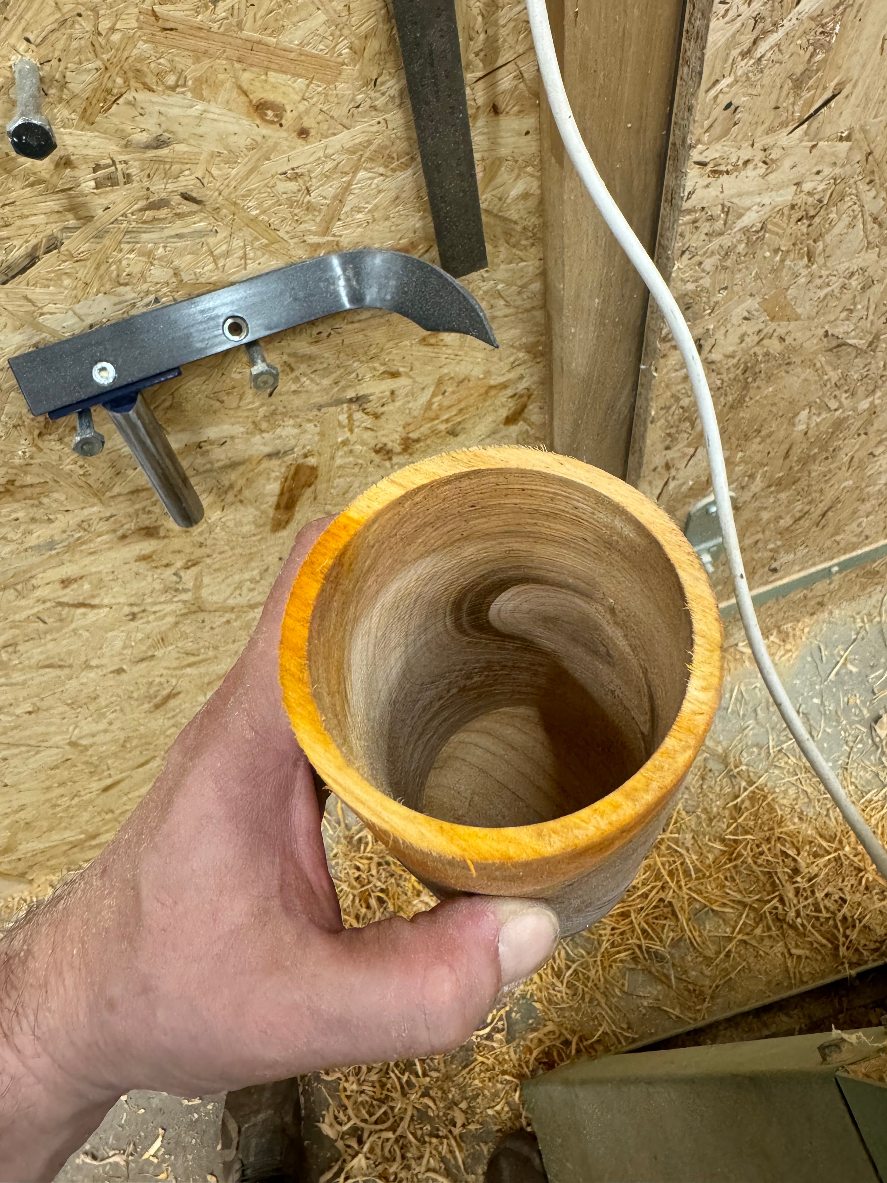 Gefäss • Kirschbaum, ø 8 cm, H 16,5 cm