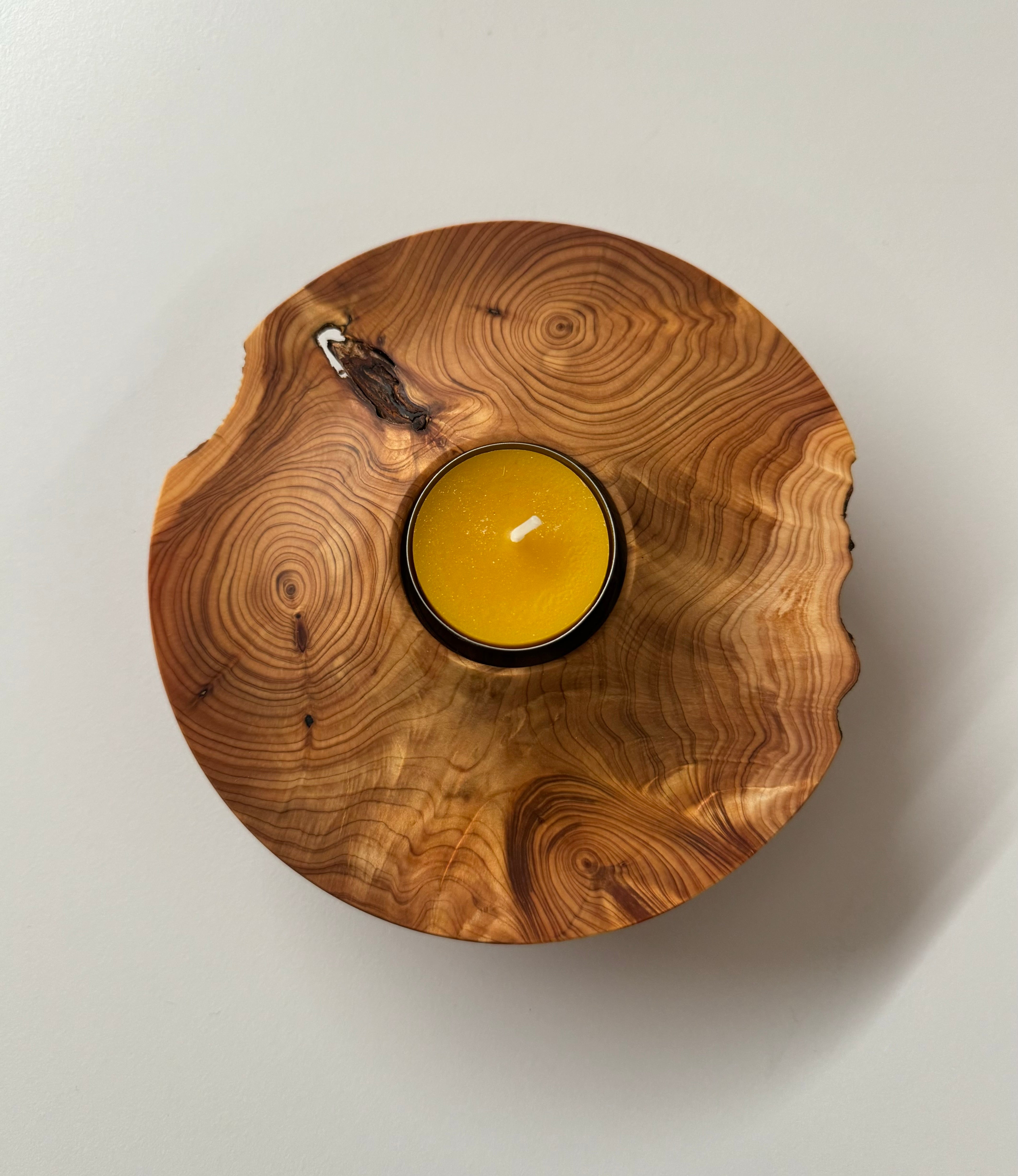 Kerzenständer • Italienische Zypresse, ø 14 cm, Höhe 3.5 cm