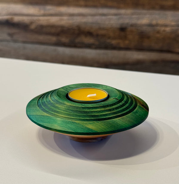 Kerzenständer • (grüne) Eibe, ø 12 cm, Höhe 4 cm