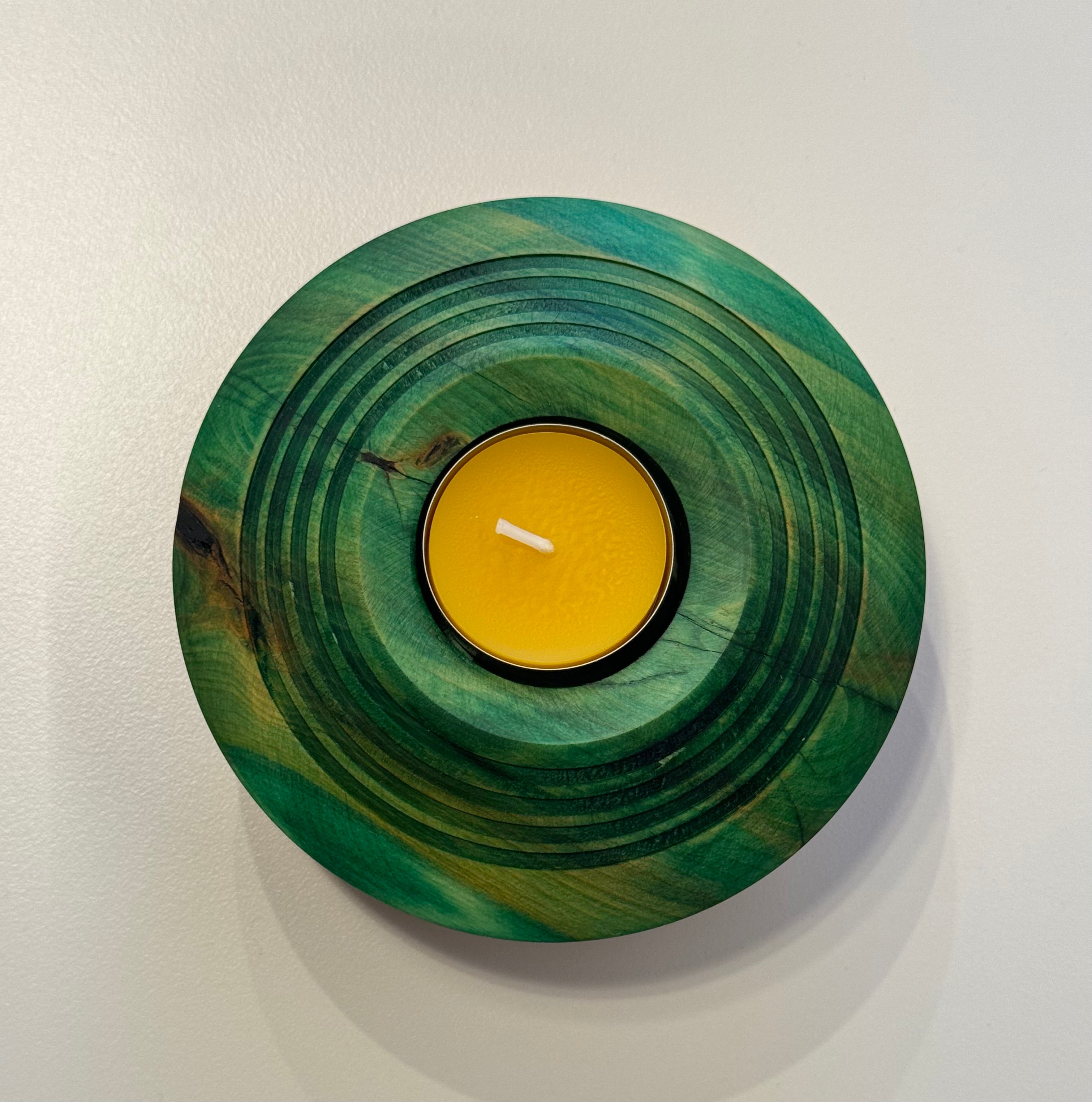 Kerzenständer • (grüne) Eibe, ø 12 cm, Höhe 4 cm