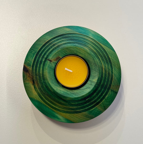 Kerzenständer • (grüne) Eibe, ø 12 cm, Höhe 4 cm