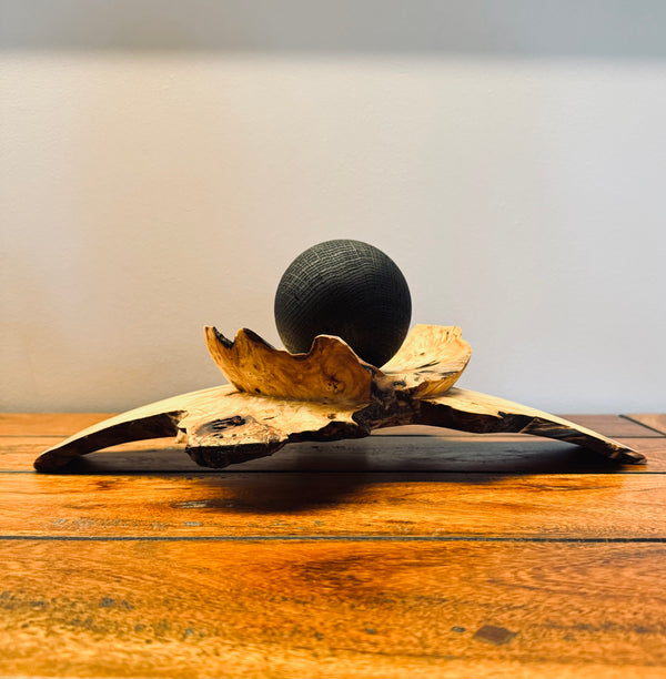 Kugel auf Brücke - Kastanie/Eiche, ø 38 cm