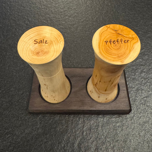 Salz- und Pfeffermühle -Set "CrushGrind" 16 cm • Thuja/Eibe 24-CS001
