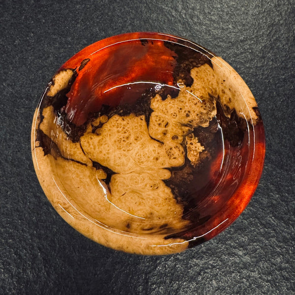Schale  • Robine-Maserknolle/Epoxy, ø 14,5 cm, H 6 cm