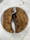 Schale • Olivenholz/Epoxy, ø 21 cm, Höhe 4 cm