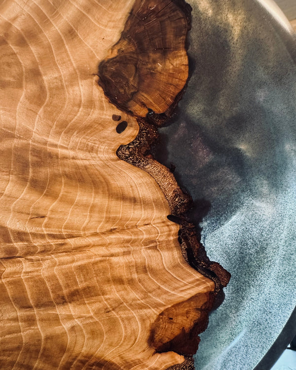 Schale • Buchenknolle/Epoxy, ø 27 cm, Höhe 5 cm