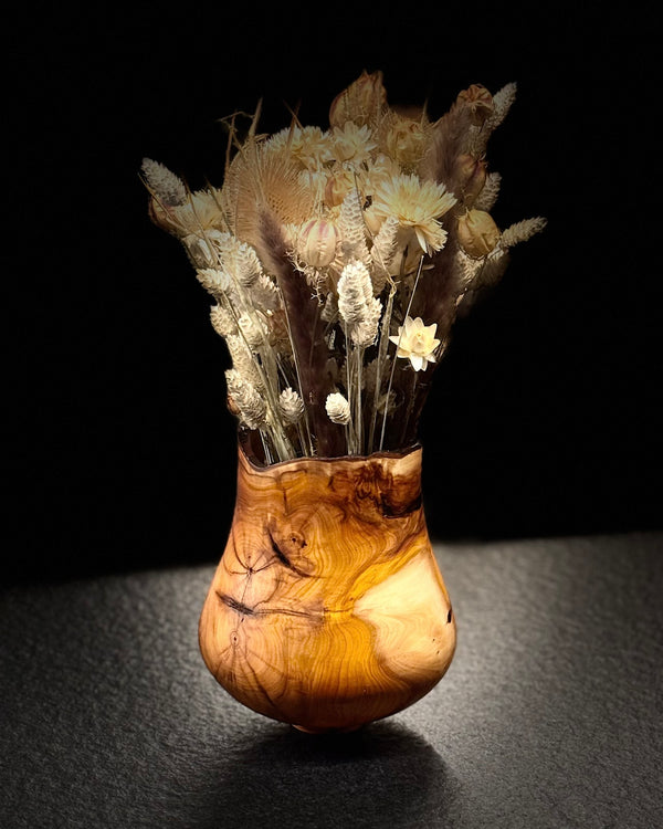 Vase • Rote Eibe, ø 15 cm, H 18 cm