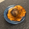 Bleiholz-Kugel auf Land • Zwetschgenknolle/Epoxy, ø 11 cm