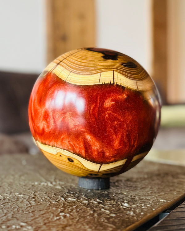 Kugel • Goldregen/Epoxy, ø 18,5 cm