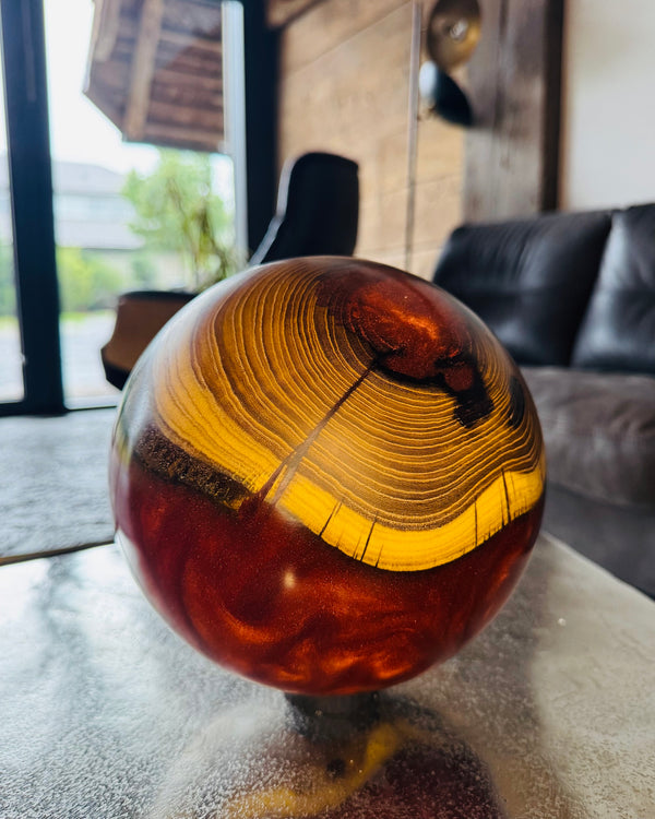Kugel • Goldregen/Epoxy, ø 18,5 cm