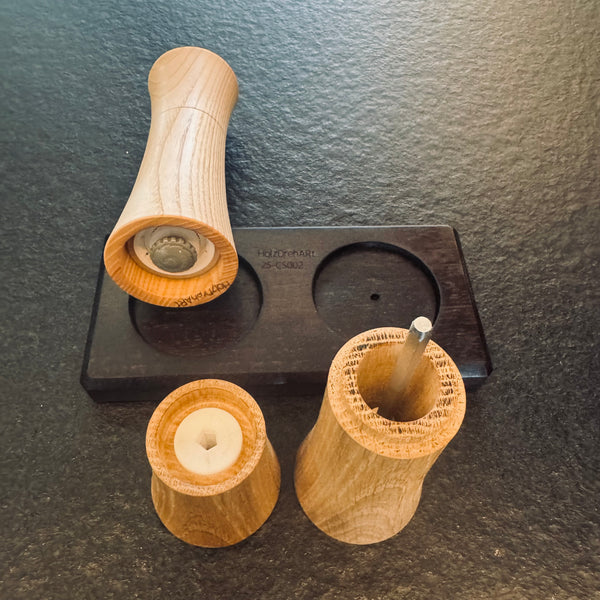 Salz- und Pfeffermühle -Set "CrushGrind" 16 cm • Esche/Eiche 24-CS002