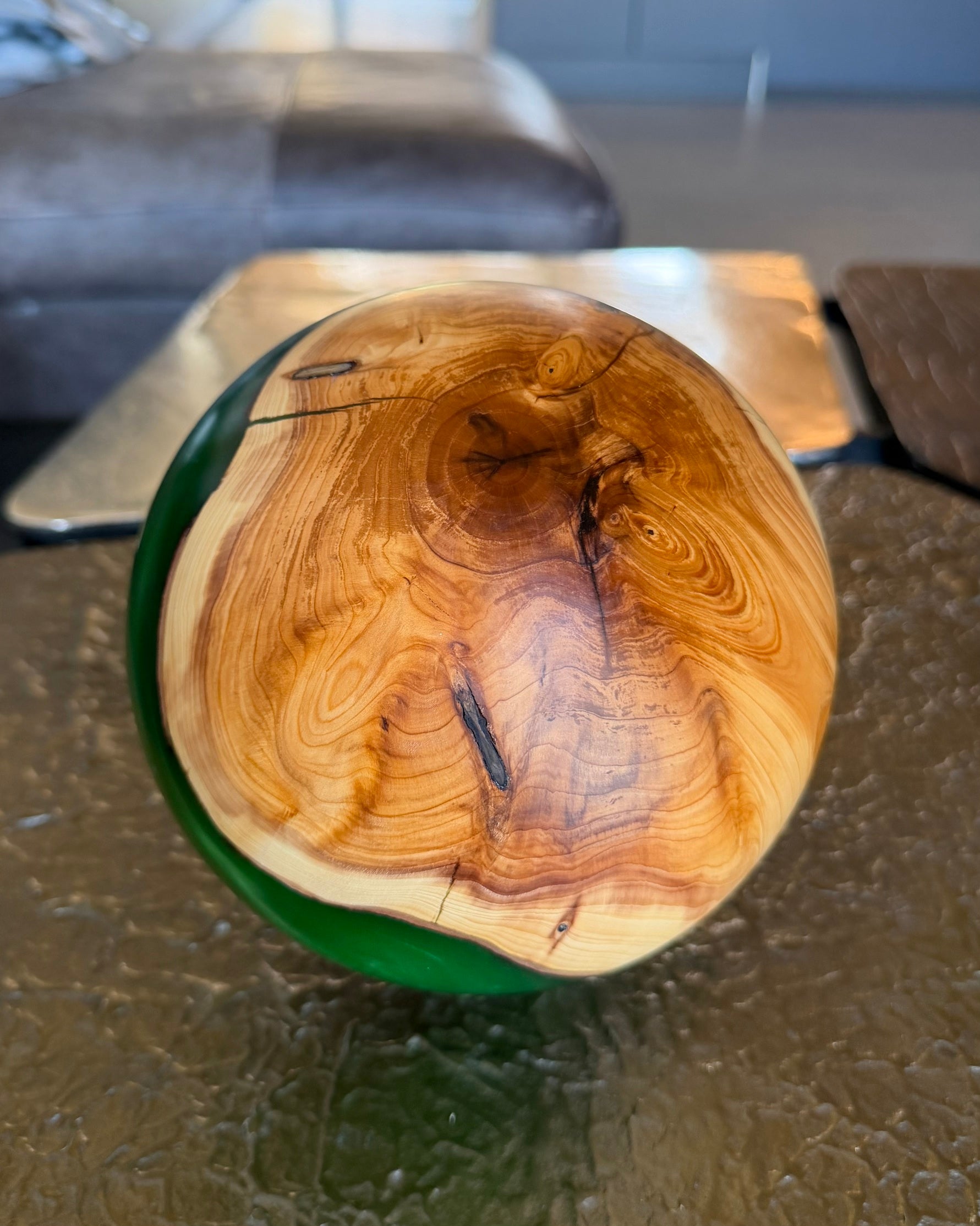 Kugel • Eibe/Epoxy, ø 17 cm