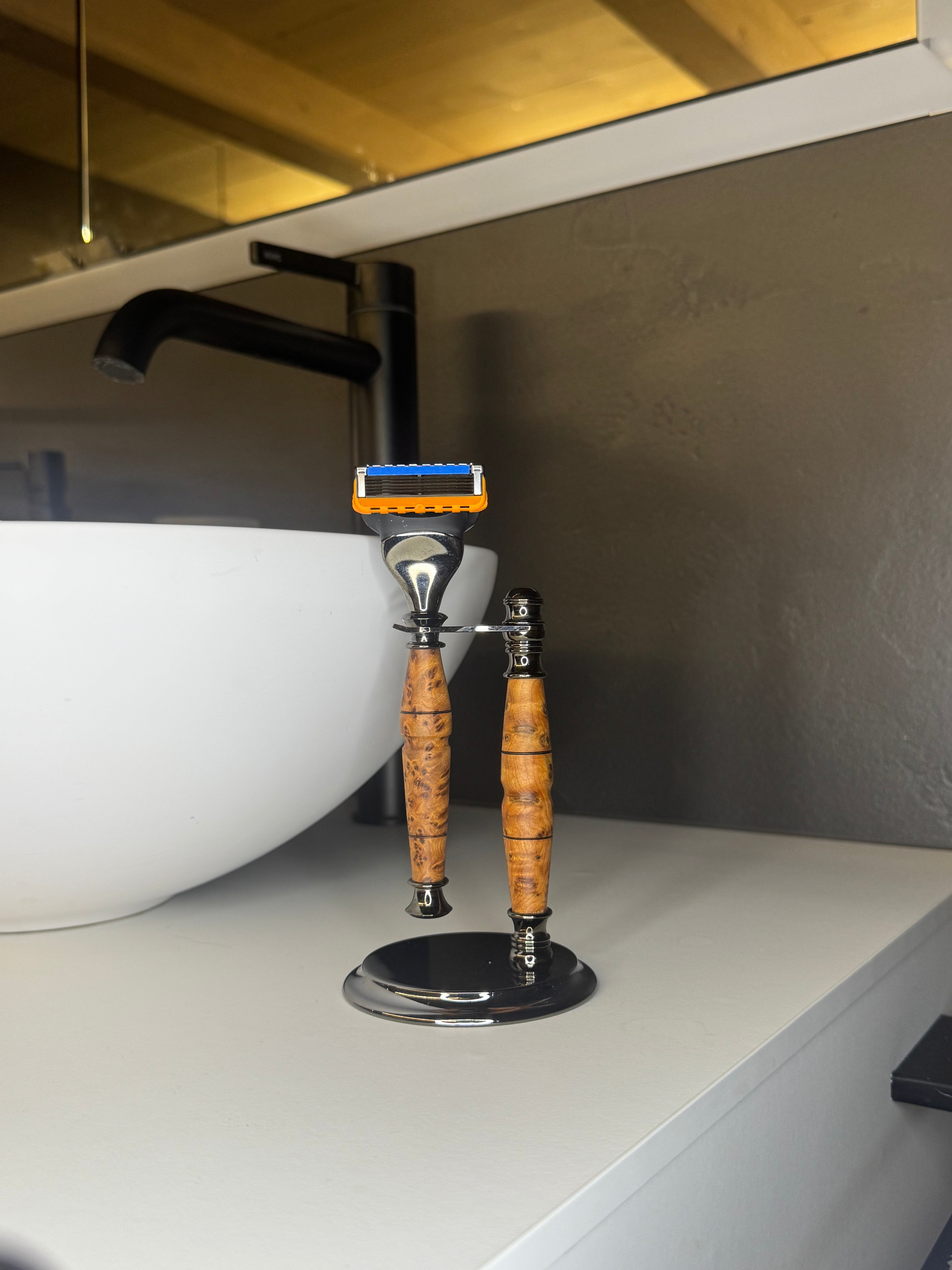 Rasierer-Set “Gillette Fusion” • Verschiedene Holzarten