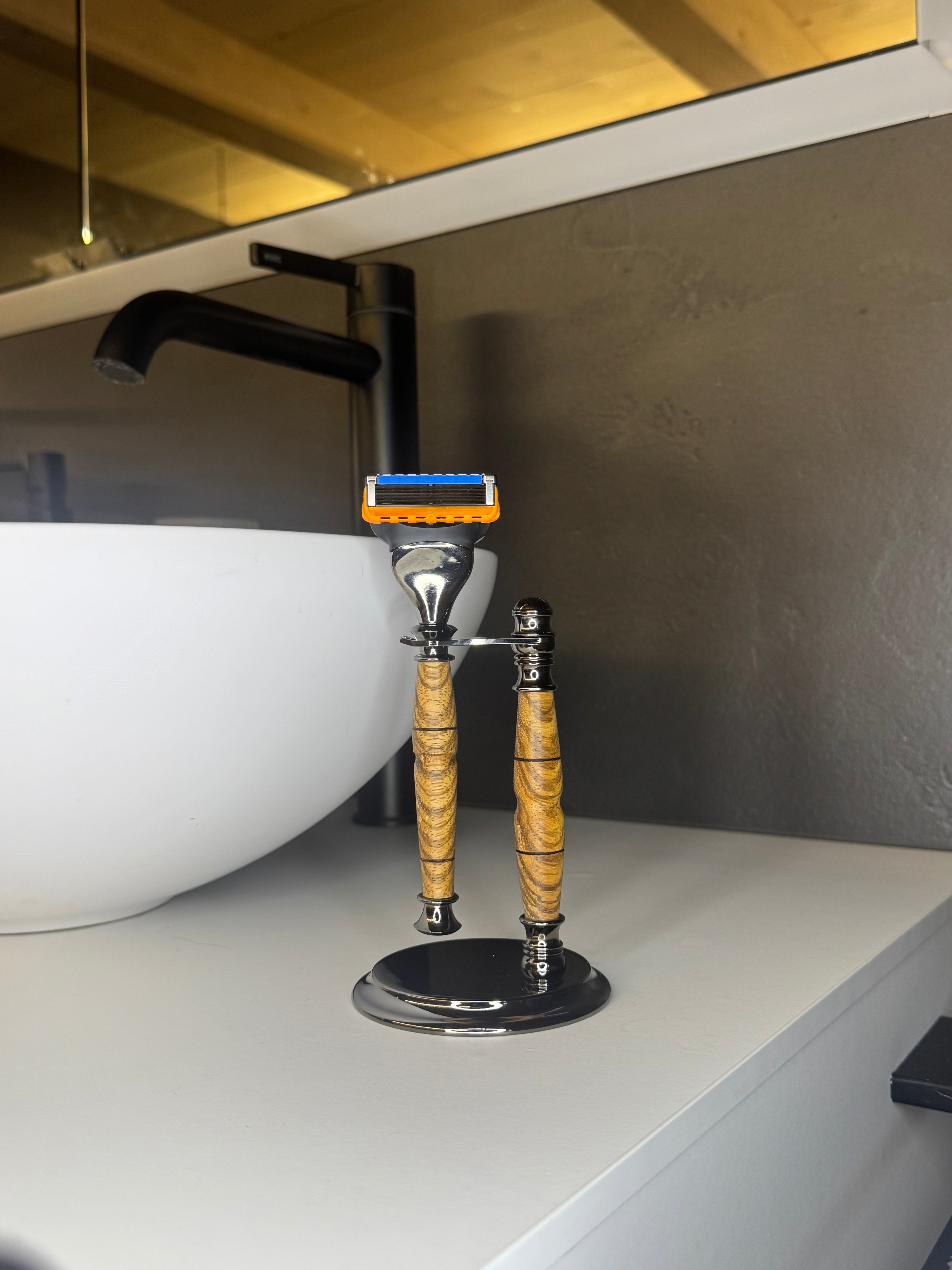 Rasierer-Set “Gillette Fusion” • Verschiedene Holzarten