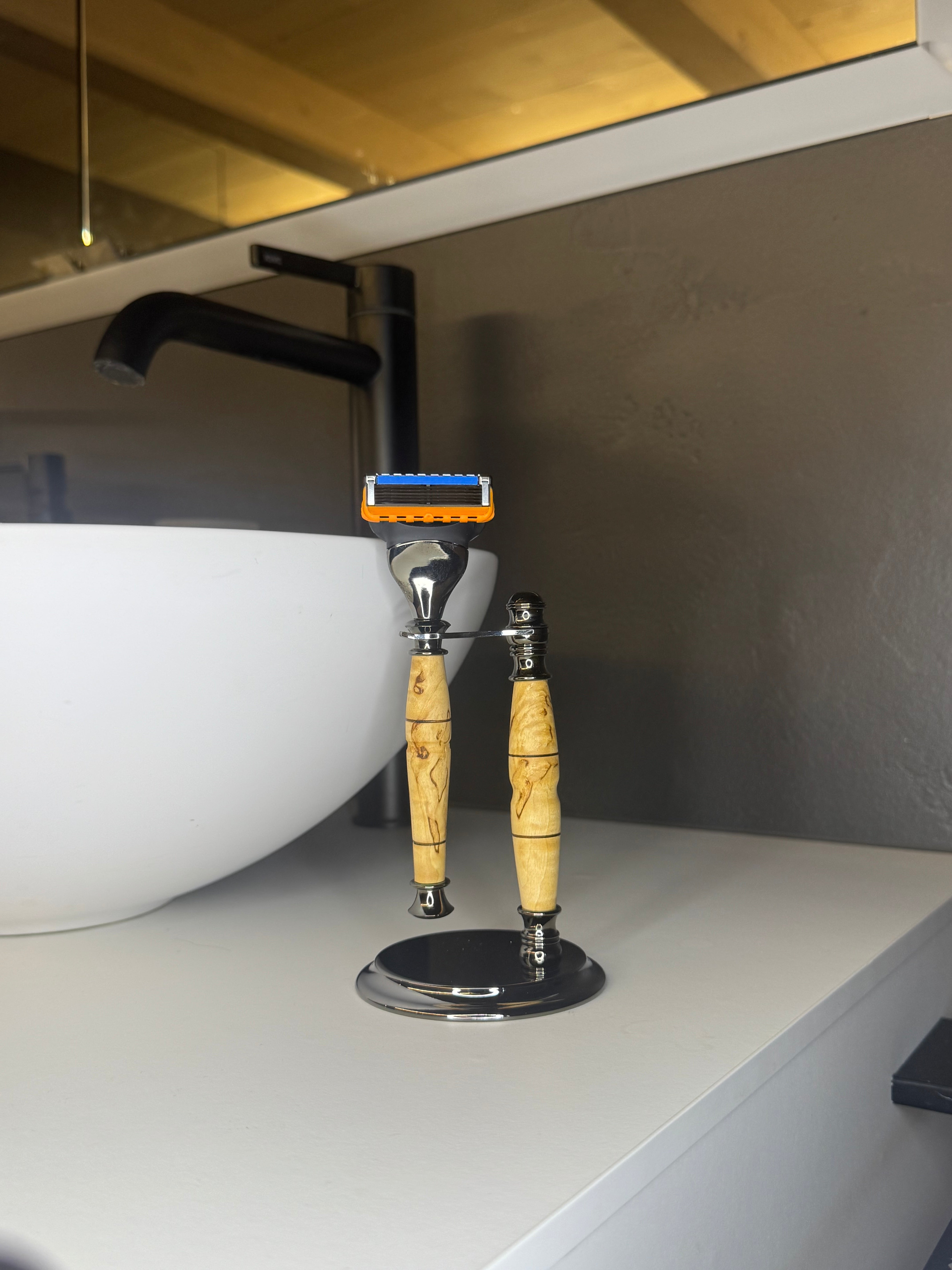 Rasierer-Set “Gillette Fusion” • Verschiedene Holzarten