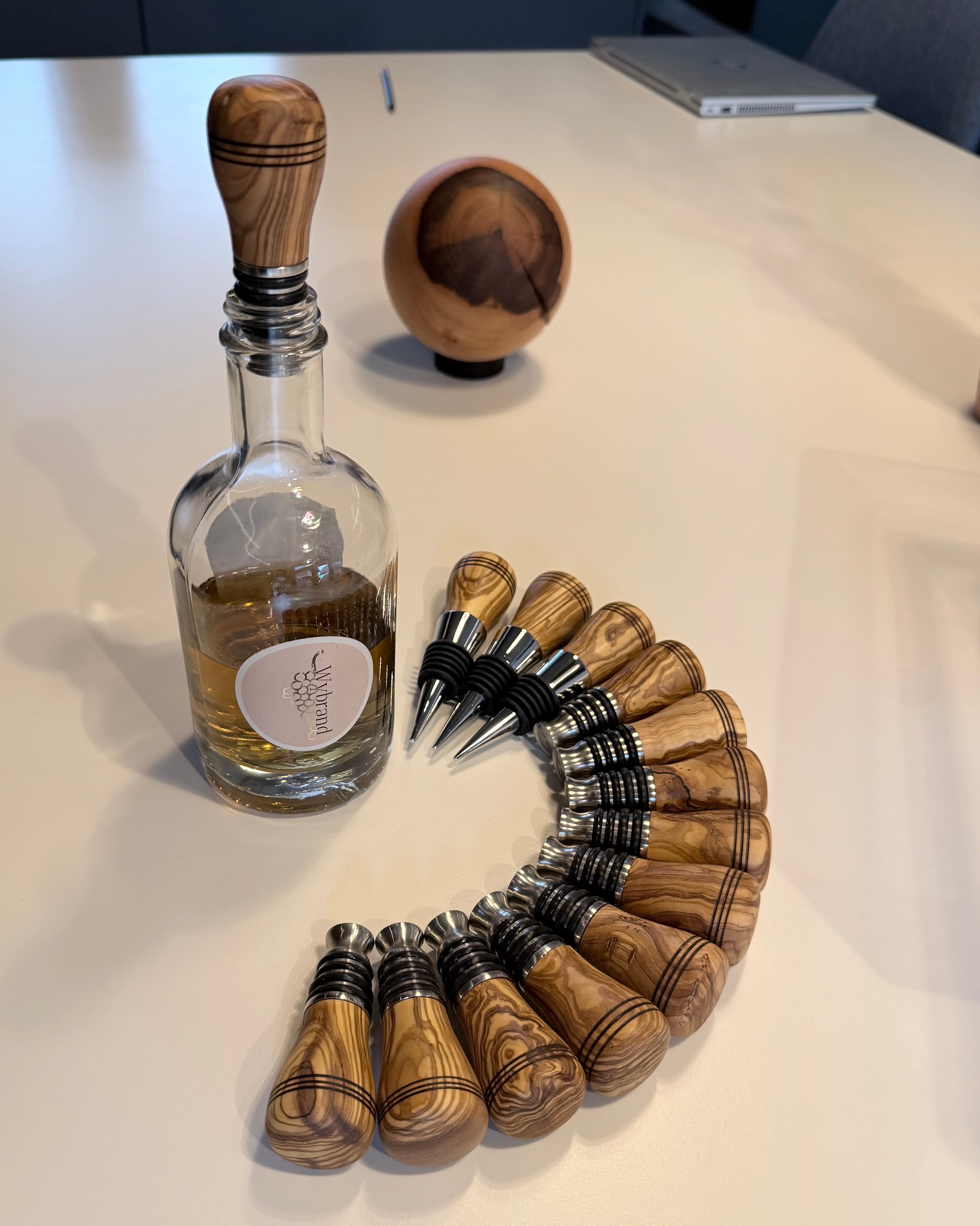 Flaschenverschluss aus Edelstahl, Olive