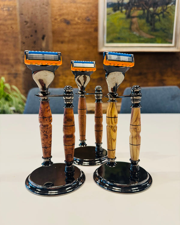 Rasierer-Set “Gillette Fusion” • Verschiedene Holzarten